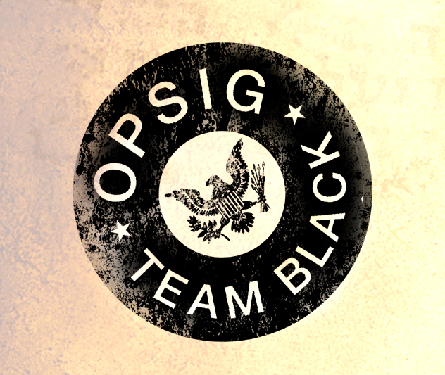 OPSIG Team Black medallion
